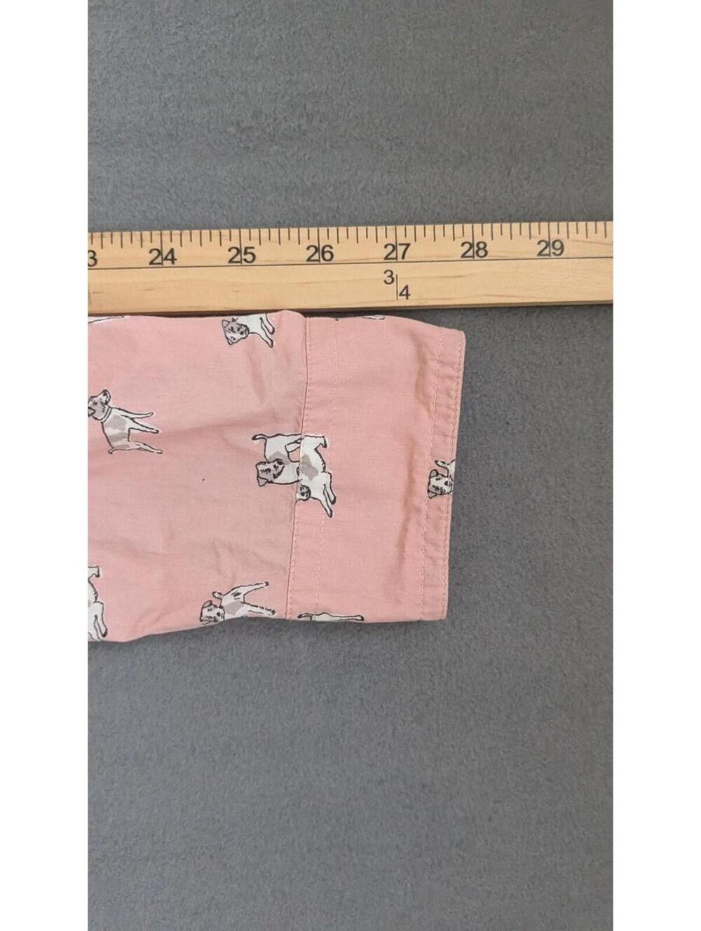 Boden Shirt Womens 10 Pink Dog Print Classic Button Up Long Sleeve Novelty - Picture 9 of 10